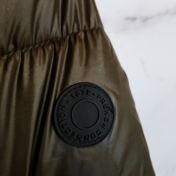 FRENCH CONNECTION Long Puffer Jacket With Hood - Picture 8 of 10